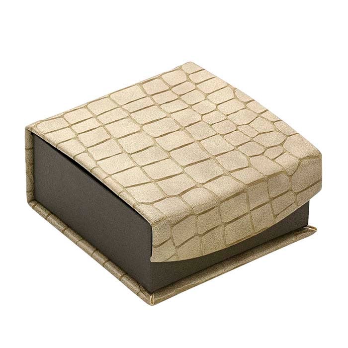 "Mock Croc" Textured Faux Leather Combination Gift Box