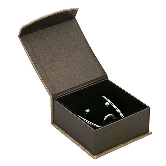 "Mock Croc" Textured Faux Leather Combination Gift Box