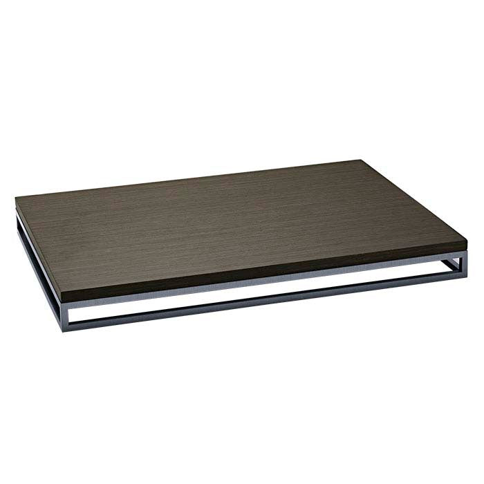 Stål 355,6 mm x 254,0 mm x 25,4 mm ramme med utskiftbar "Ebony" forsterkningsinnsats