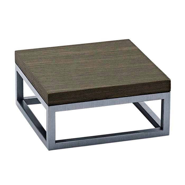 Steel 101.6mm x 101.6mm x 47.62mm Frame with Changeable "Ebony" Riser Insert