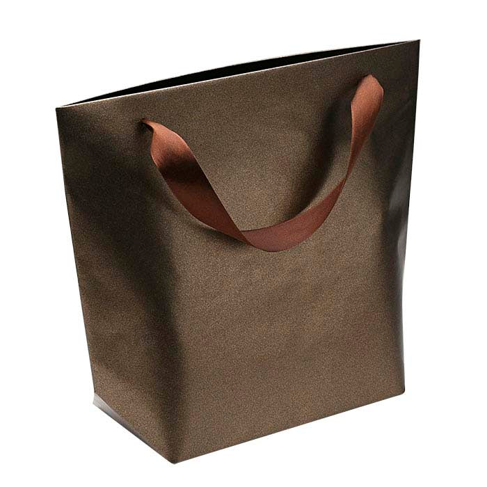 Bolsa de papel color bronce