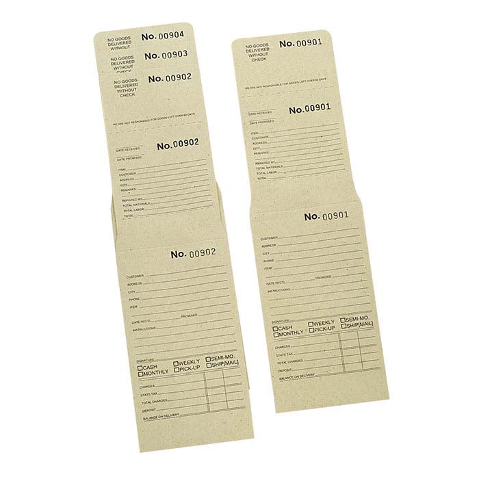 Buff trykte og nummererede reparationskonvolutter, #0001-#1000