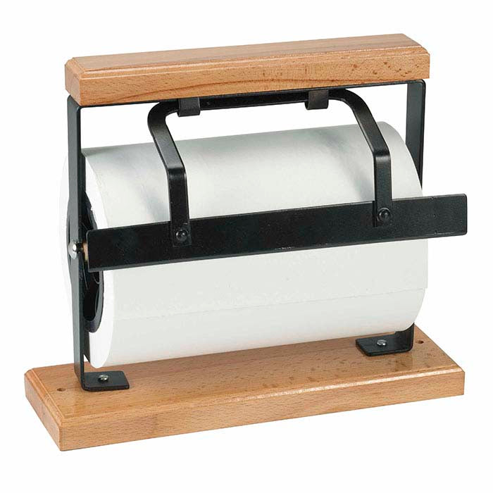 Holder/Cutter for Jeweler's Tissue and Gift Wrap Rolls