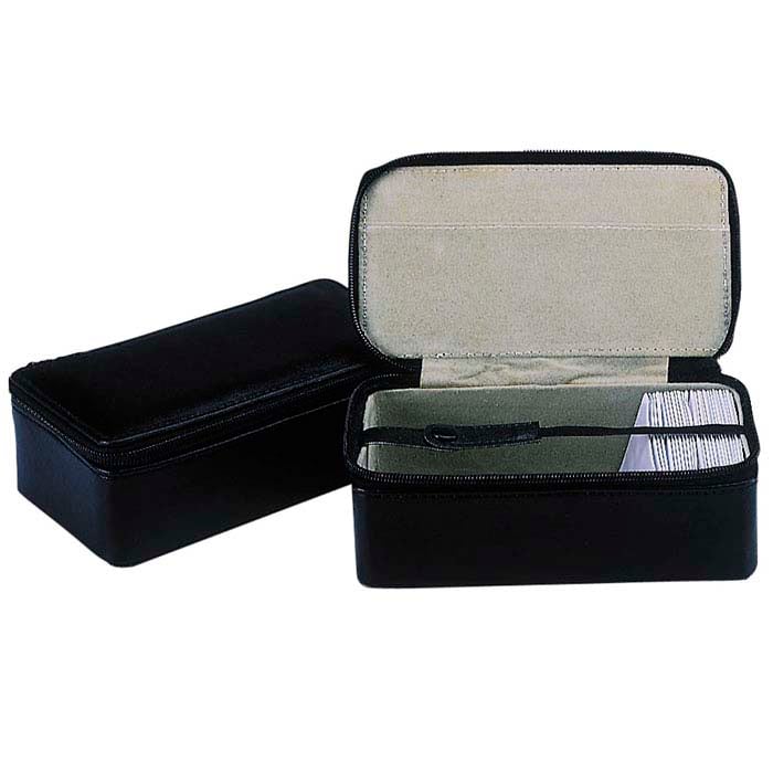 Black Leather Organizer Case for Stone Papers