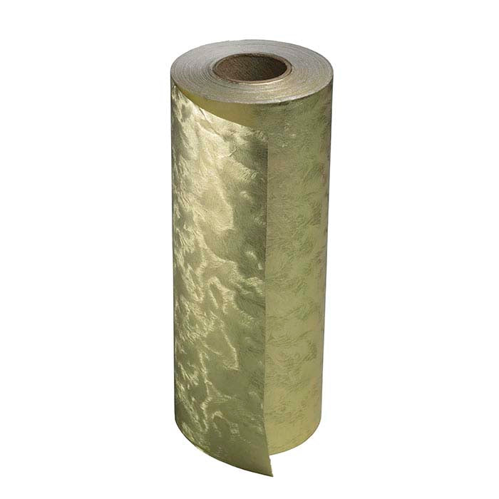 Gold Swirl Embossed Foil Gift Wrapping Paper