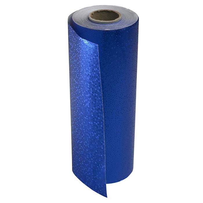 Cobalt Mosaic Embossed Foil Gift Wrapping Paper