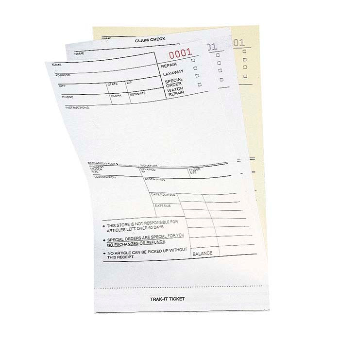Trak-It Ticket®, #0001-#3000