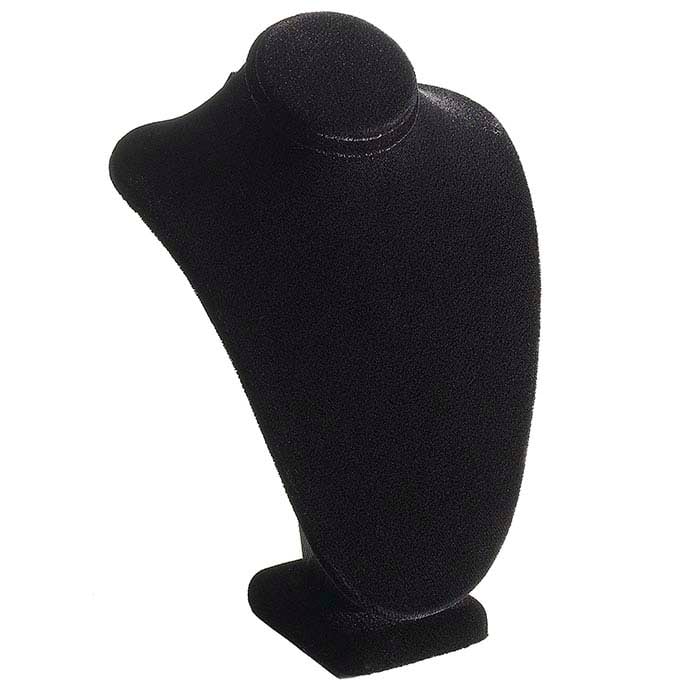 Deluxe Black Velvet Necklace Bust Display
