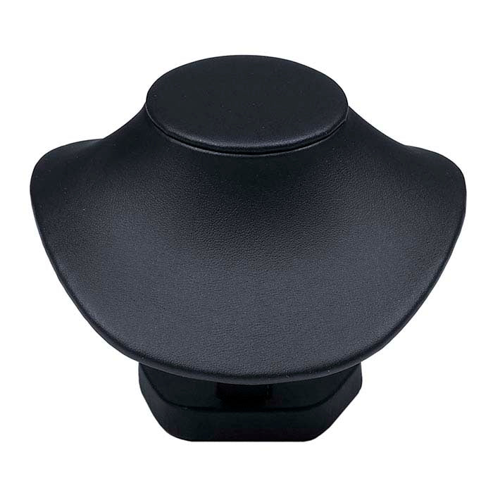 Expositor de busto para collar de cuero sintético negro