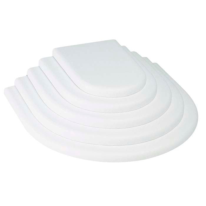 White Faux Leather Tiered Necklace Display