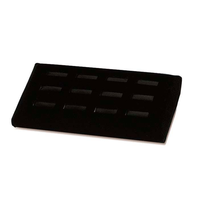 Black Velvet Spalte 12-Rings Display