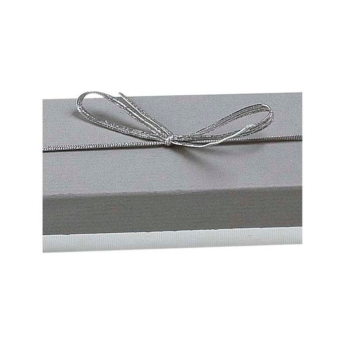 Silver Stretch Loop With Flat Braided Bow
