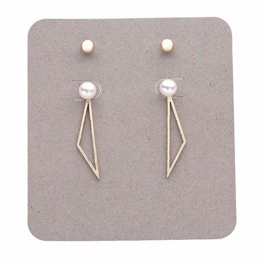 Concrete Pierced or Clip Earring Card