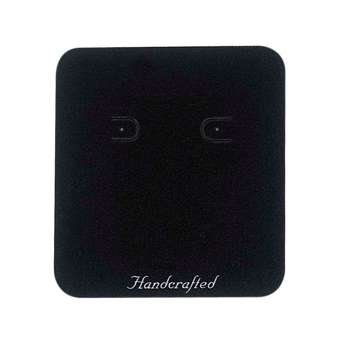 Black Printed Pierced or Clip Earring Card