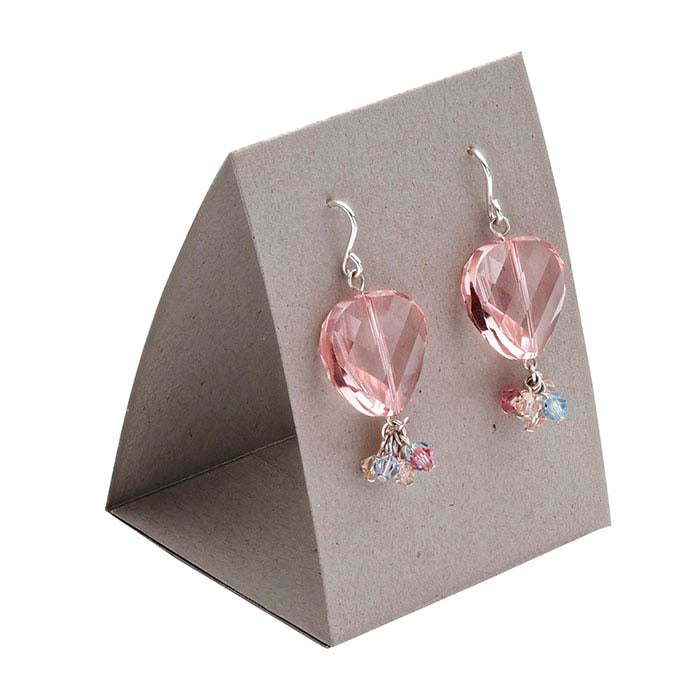 Concrete Textured Paper Earring Tent Card