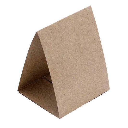 Kraft Textured Paper Earring Tent Card