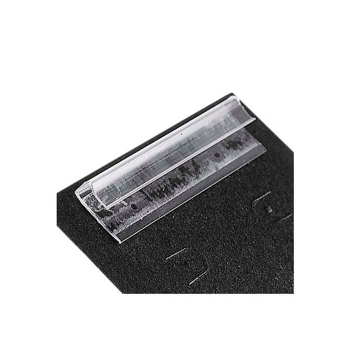 स्पष्ट प्लास्टिक 50.8mm x 12.7mm चिपकने वाला आभूषण कार्ड एडाप्टर