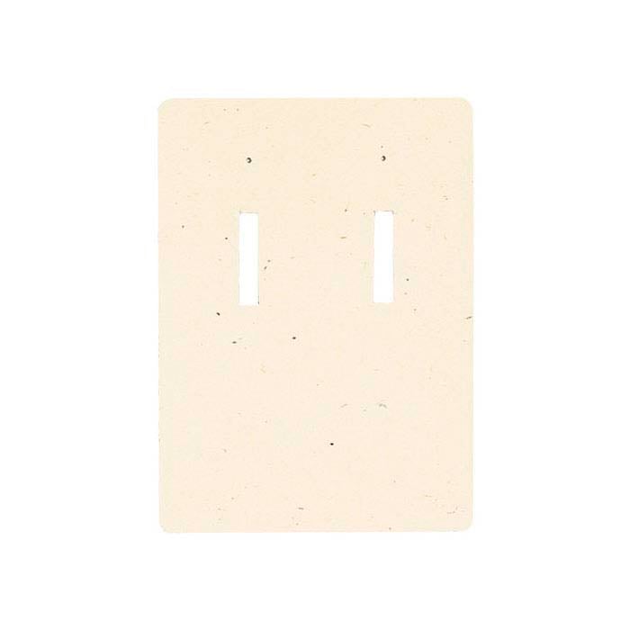 Oatmeal Lever-Back Earring Card