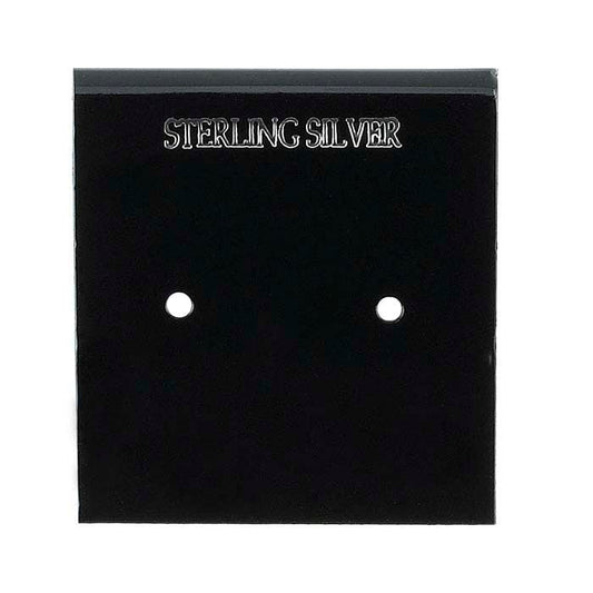 Black Plastic Printed Hanging Earring Card