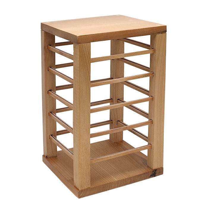 Solid Alder Roterende Smykkekortdisplay