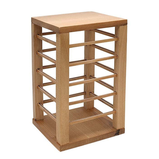 Solid Alder Rotating Jewelry Card Display