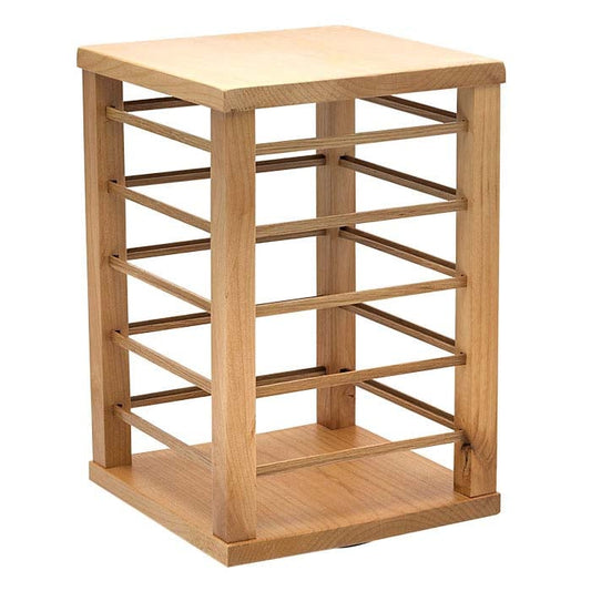 Solid Alder Rotating Jewelry Card Display