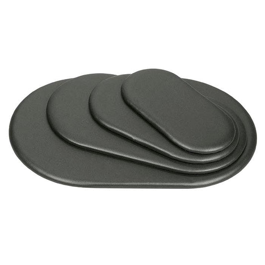 Steel Vienna Faux Leather Oval Pad Display Set