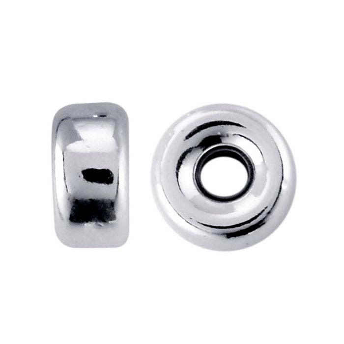 Sterling Silver 5 x 2.7 mm Rund pärla