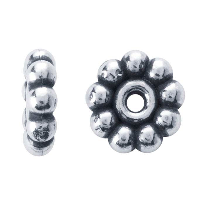 Sterling Silver 3.25 x 1.3mm Bali-Style Bead