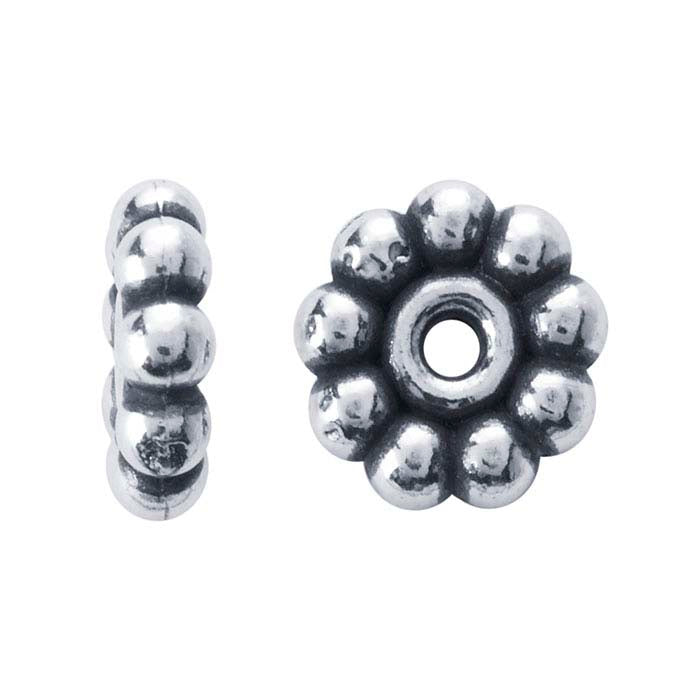 Sterling Silver 4.9 x 1.6mm Bali-Style Bead