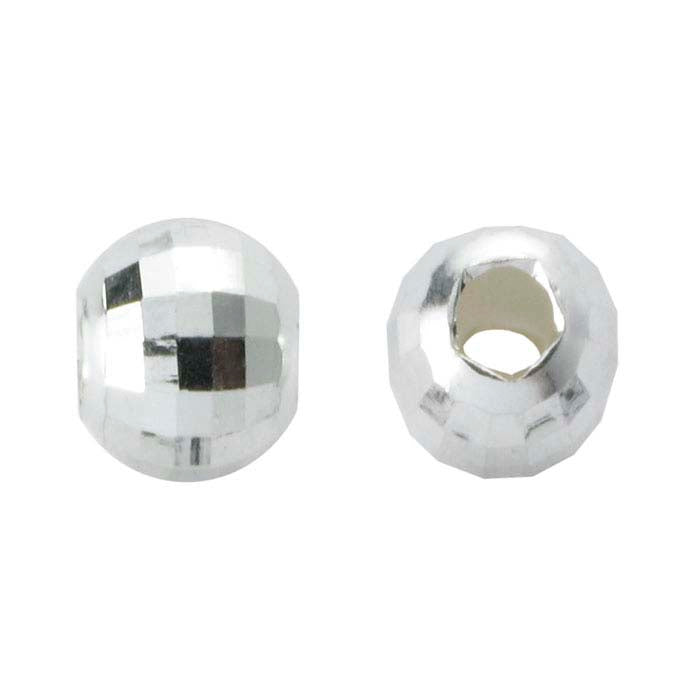 Sterling Silver 2.5mm Round Mirror Bead