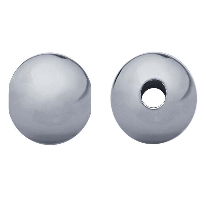 Sterling Silver 3mm Round Seamless-Look Bead