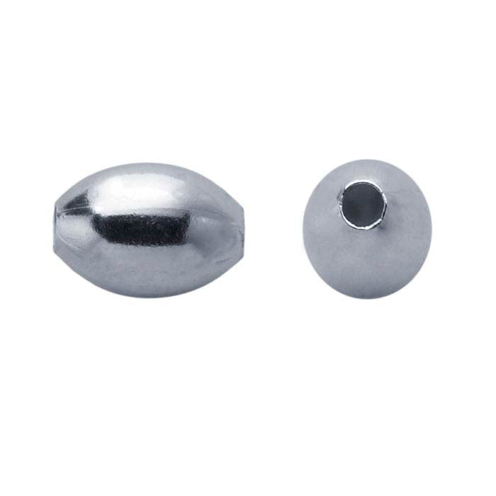 Sterling Silver 5 x 3mm Oval Bead
