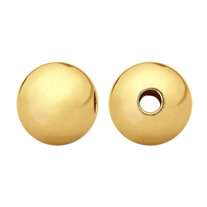 14/20 Yellow Gold-Filled 5mm Round Seamless Bead