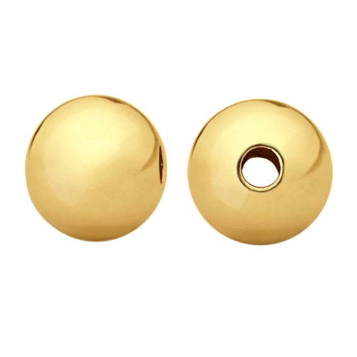 14/20 Yellow Gold-Filled 6mm Round Seamless Bead