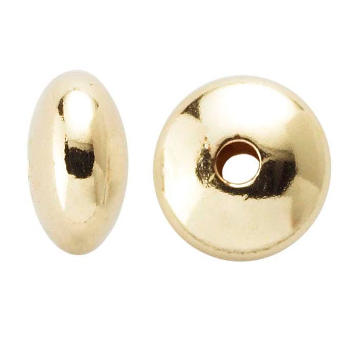 14/20 Yellow Gold-Filled Saucer Bead