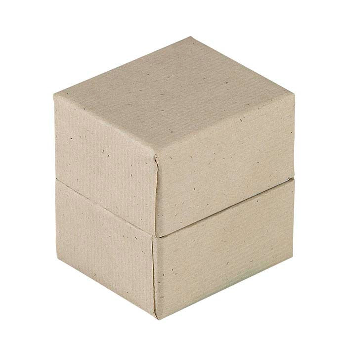 Wheat Ribbed Recycled-Paper Two-Piece Ring Gift Box