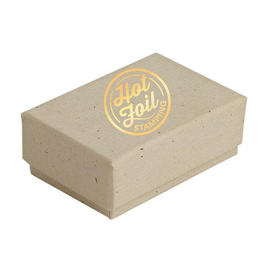 Wheat Recycled-Paper 44.45mm x 28.57mm x 15.88mm Gift Box