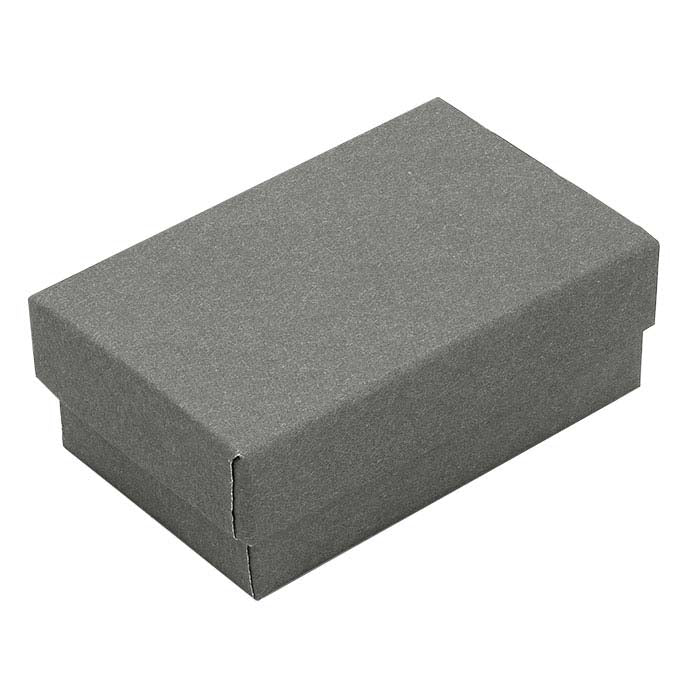 Presentask täckt med skiffergrått papper, 63,5 mm x 38,1 mm x 22,22 mm