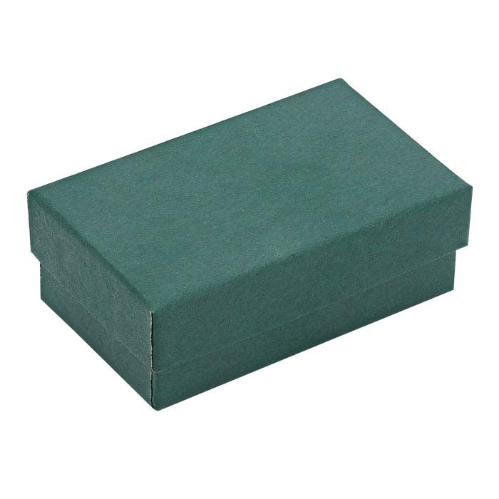 Tannengrüne Geschenkbox aus Recyclingpapier, 63,5 mm x 38,1 mm x 22,22 mm