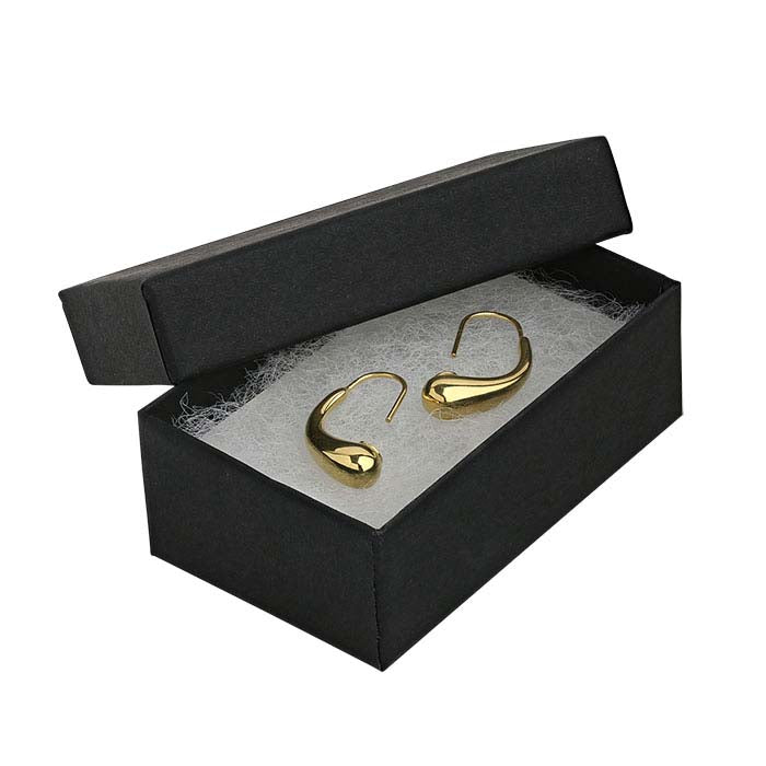 Matte Black Recycled-Paper 63.5mm x 38.1mm x 22.22mm Gift Box