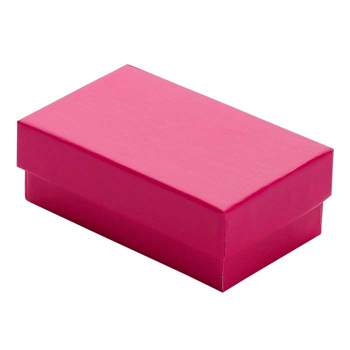 Glossy Fuchsia Paper-Covered 63.5mm x 38.1mm x 22.22mm Gift Box