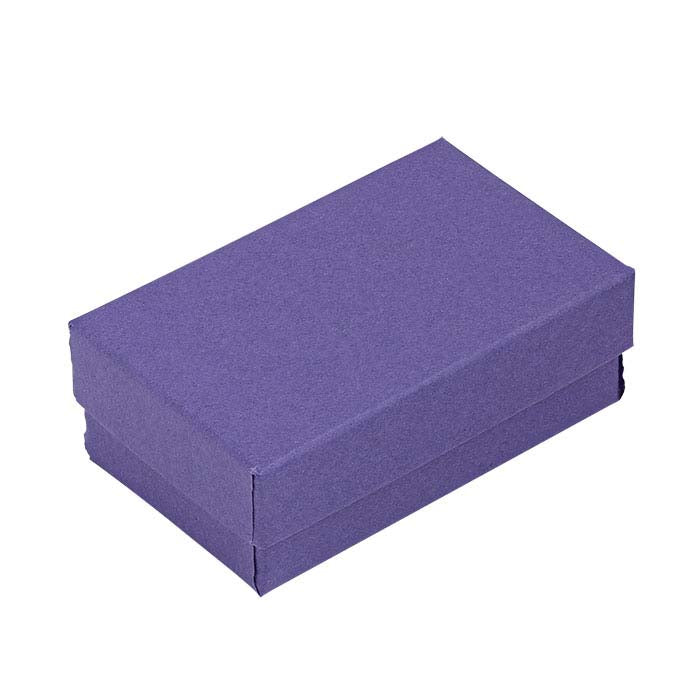 Fioletowe pudełko na prezent z papieru z recyklingu 63,5 mm x 38,1 mm x 22,22 mm