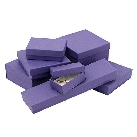 Purple Recycled-Paper 63.5mm x 38.1mm x 22.22mm Gift Box