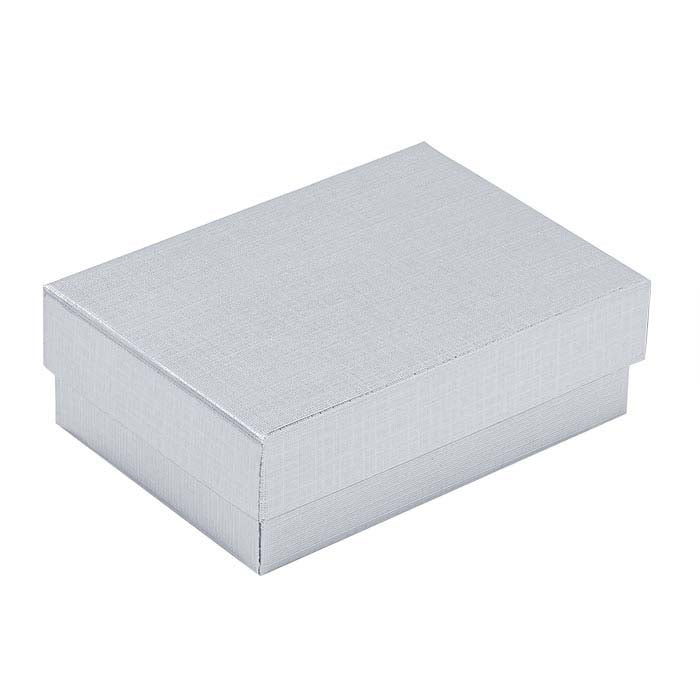 Sølvfolie Linfinish Resirkulert Papir 77,79 mm x 53,97 mm x 15,88 mm Gaveeske