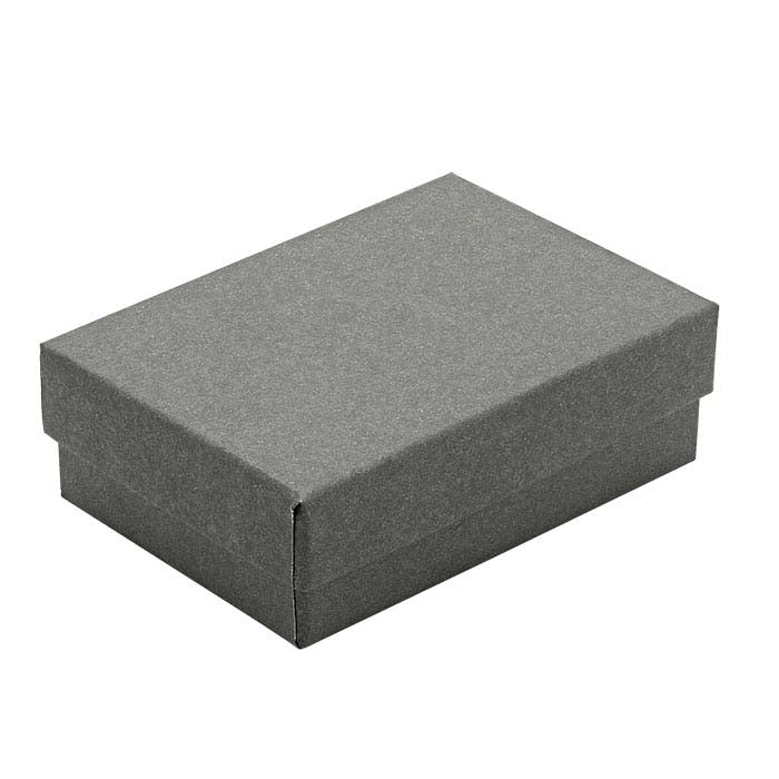 Presentask i skiffergrått papper, 77,79 mm x 53,97 mm x 25,4 mm