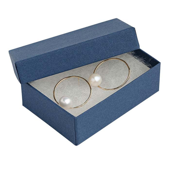 Navy Blue Recycled-Paper 77.79mm x 53.97mm x 25.4mm Gift Box