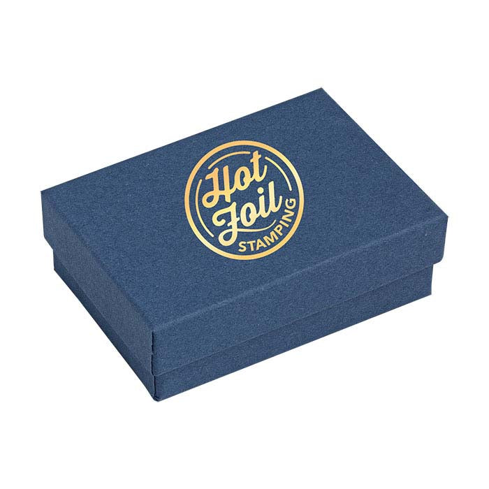 Navy Blue Recycled-Paper 77.79mm x 53.97mm x 25.4mm Gift Box