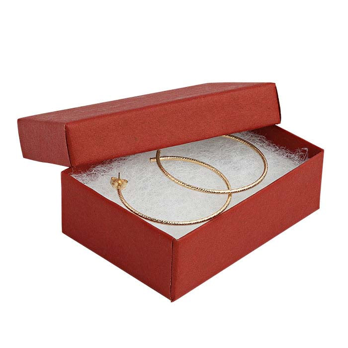 Brick Red Recycled-Paper Gift Box