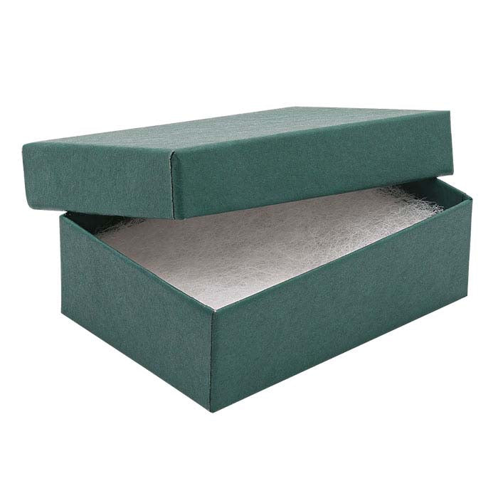 Tannengrüne Geschenkbox aus Recyclingpapier, 77,79 mm x 53,97 mm x 25,4 mm